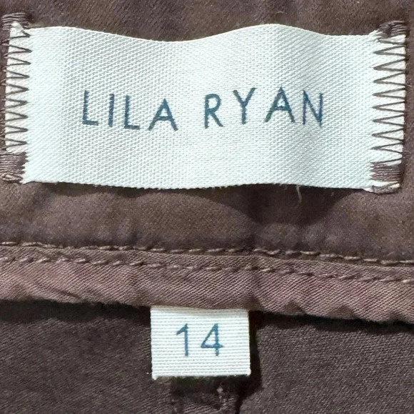 NWT LILA RYAN Straight Leg Pants, Brown Size 14 Stitch Fix, Office, Stretch - Picture 6 of 12